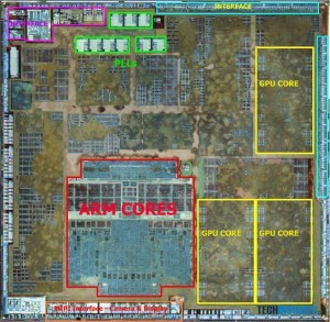 Apple's iPhone 5's Custom A6 Chip Shows 3 GPUs and 2 ARM Based CPUs