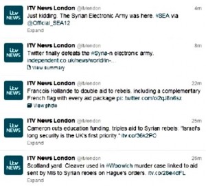 Hacker Group Syrian Electronic Army Attacks ITV News Twitter's Account