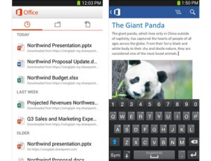 Microsoft Office Mobile Comes To Android Smartphones Running Android 4.0 Or Higher