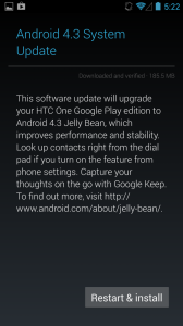 Android 4.3 OTA Upgrade Rolling Out To Samsung for Galaxy S4 And HTC One  Google Play Editions
